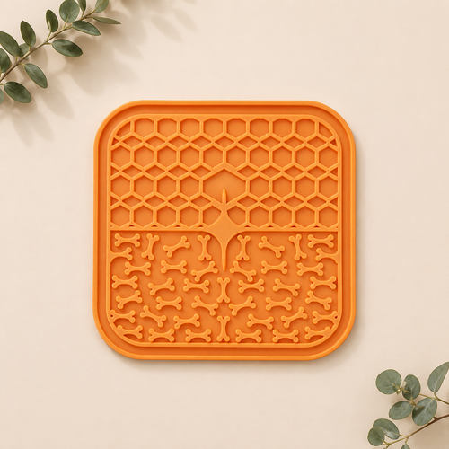 Tapete Lick Mat Premium para Cães e Gatos | Comedouro Lento em Silicone Antiansiedade