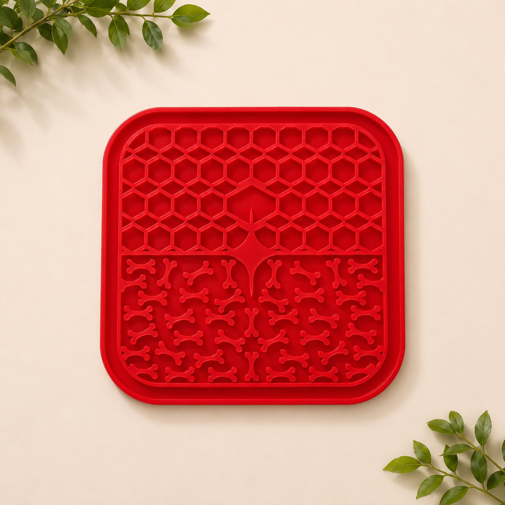 Tapete Lick Mat Premium para Cães e Gatos | Comedouro Lento em Silicone Antiansiedade